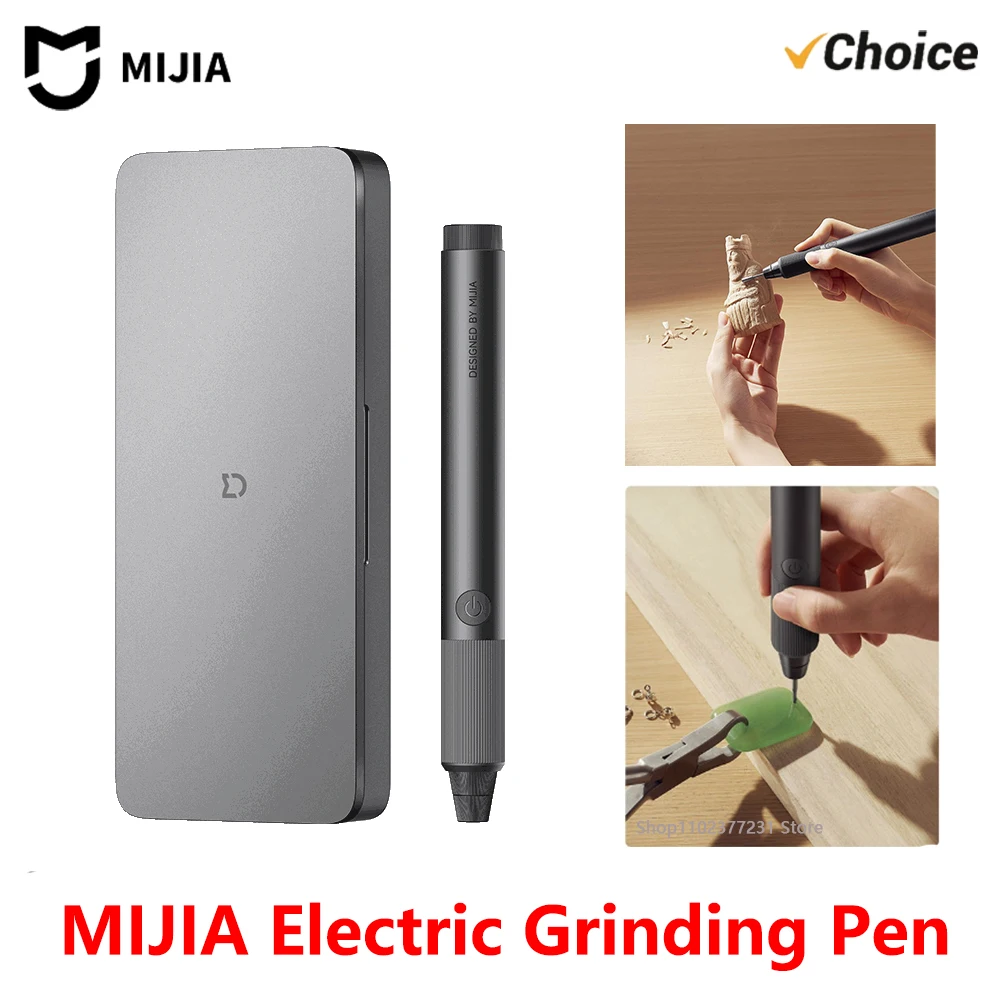 NEW MIJIA Electric Grinding Pen Rotary Tools Electric Grinder Electric Drill Grinding Tool 800mah 22000rpm Carving Polishing -CN