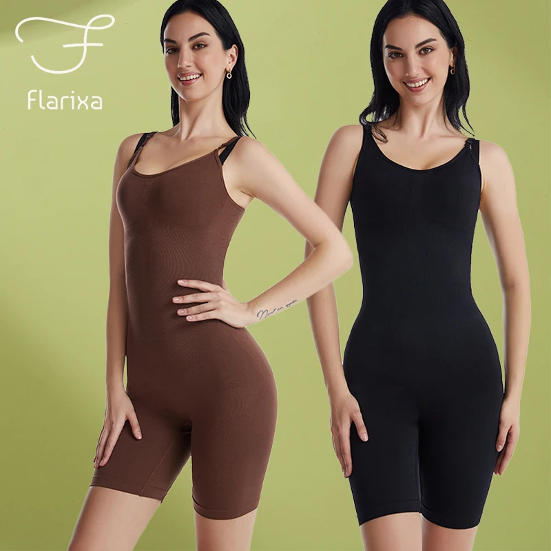 Flarixa Plus Size Slimming belt Tummy Shaper Seamless Women's Waist Trainer Binders Bodysuit Shapers Body Shapewear Butt Lifter