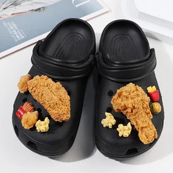 New Simulation Series Cute Shoes Decorative Accessories DIY Hole Shoes Charms Detachable Shoe Buckles Holiday Gifts