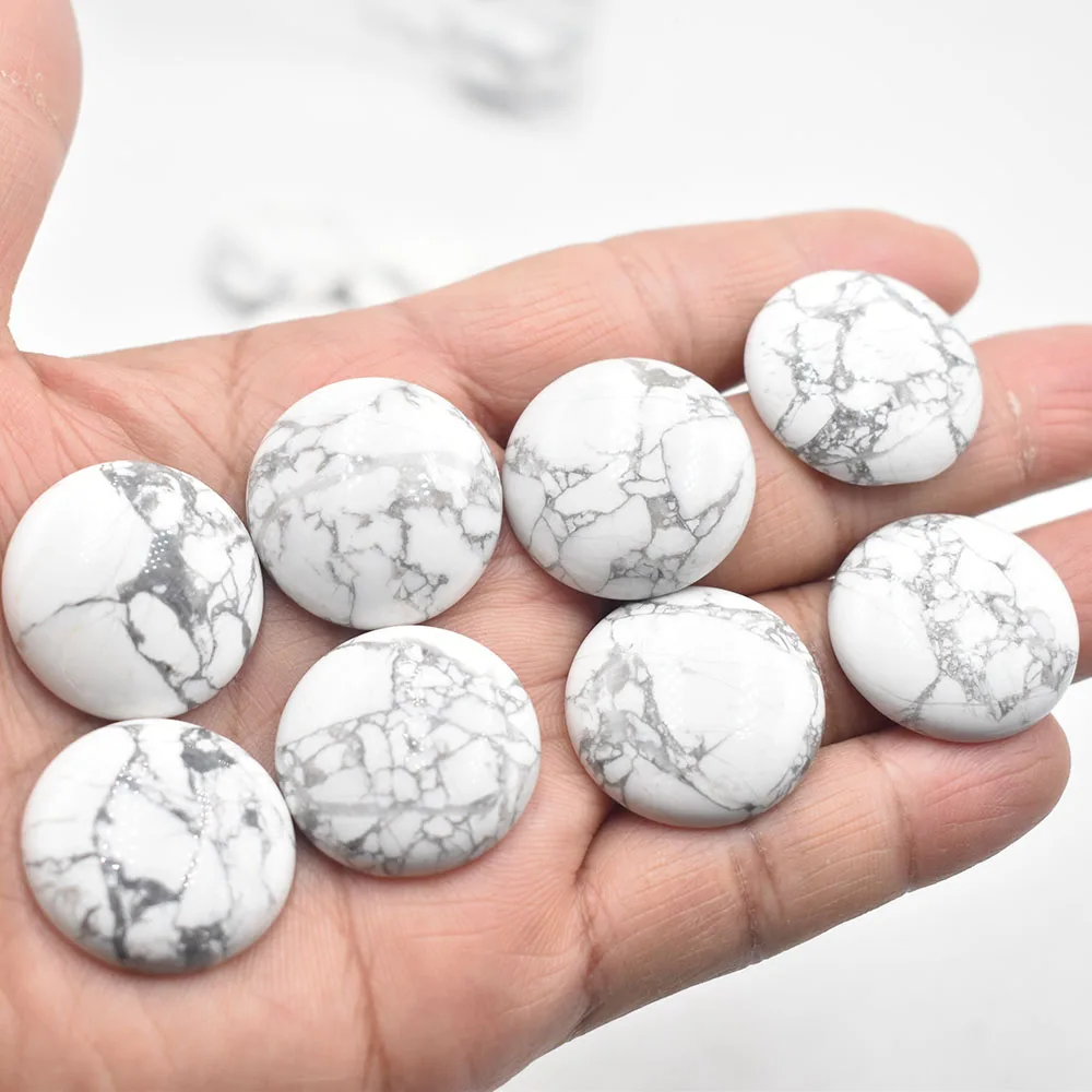 

Wholesale 20pcs/lot good quality Natural stone round cabochon beads 25mm for jewelry Accessories making free shipping