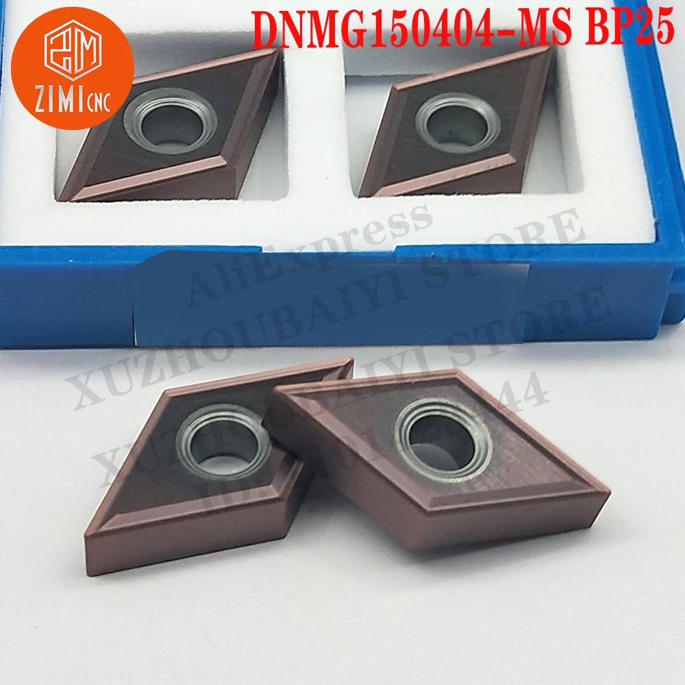 DNMG150404-MS BP25 DNMG 150404 Carbide Inserts Turning Tools mechanical CNC Tools Cutter Lathe Blades cutting tools metal lathe