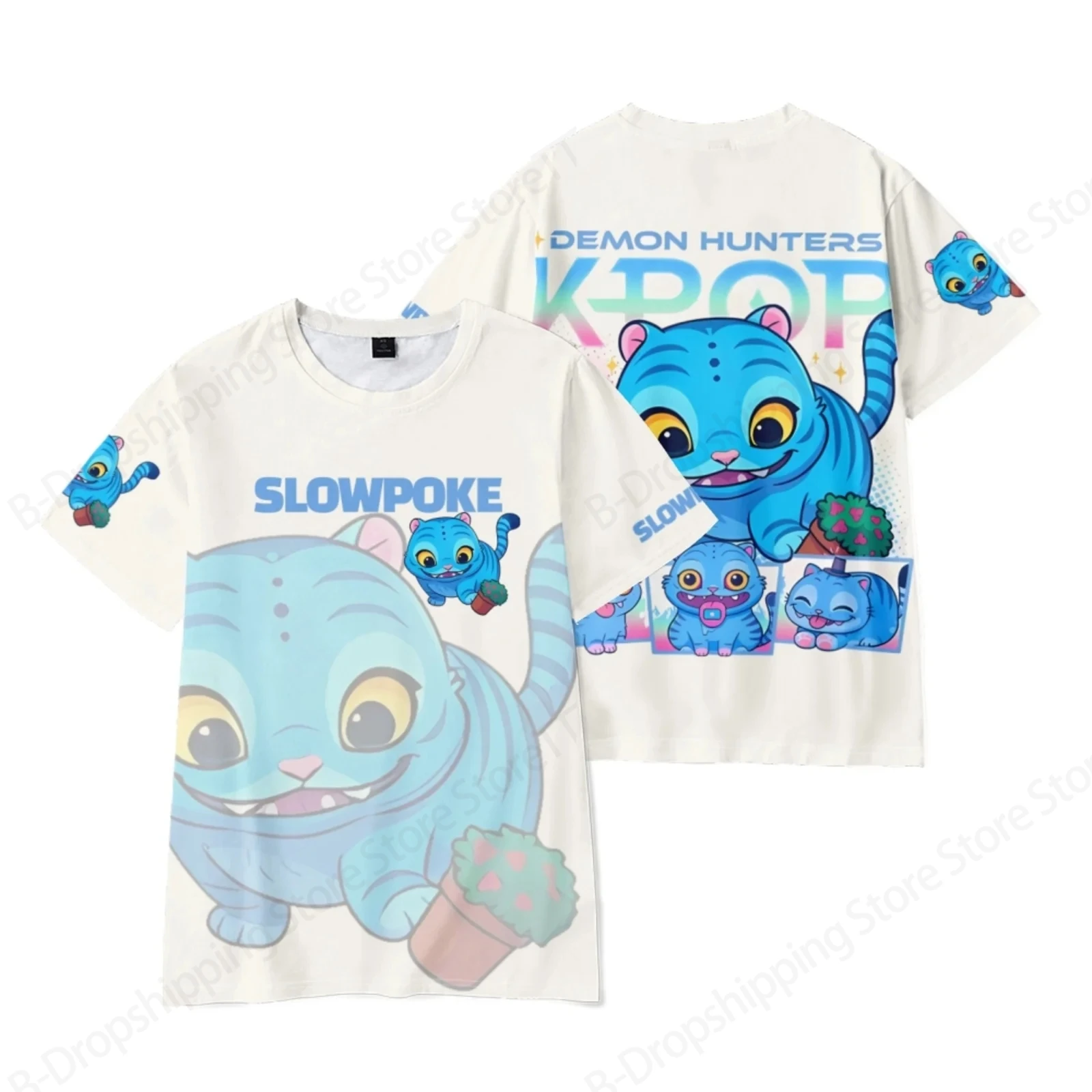 

Мужская футболка K-Pop Demon Hunters Shirt Аниме 3D Футболка с принтом Мужчины Женщины Мода Повседневная хип-хоп Топы с короткими рукавами Футболки Косплей Новый