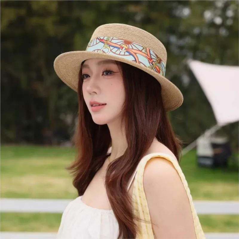 Top hat women's day outing casual flat woven
