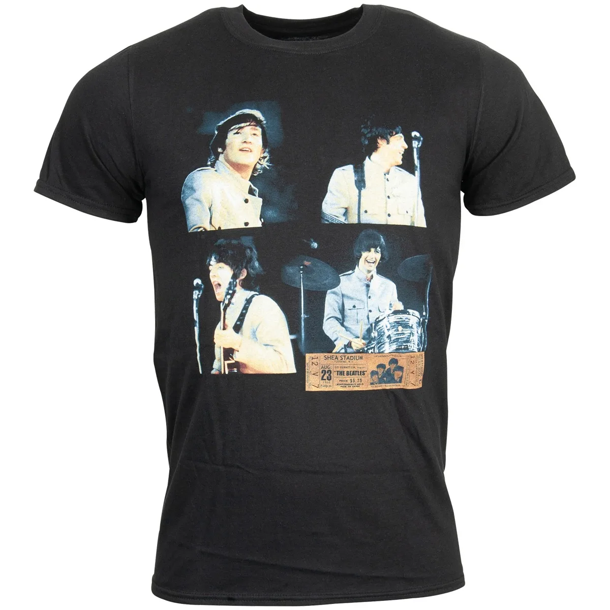 

Футболка The Beatles Shea Stadium Shots, мужская и женская футболка с коротким рукавом, винтажные топы с рок-группой, брендовая футболка, летняя мужская одежда