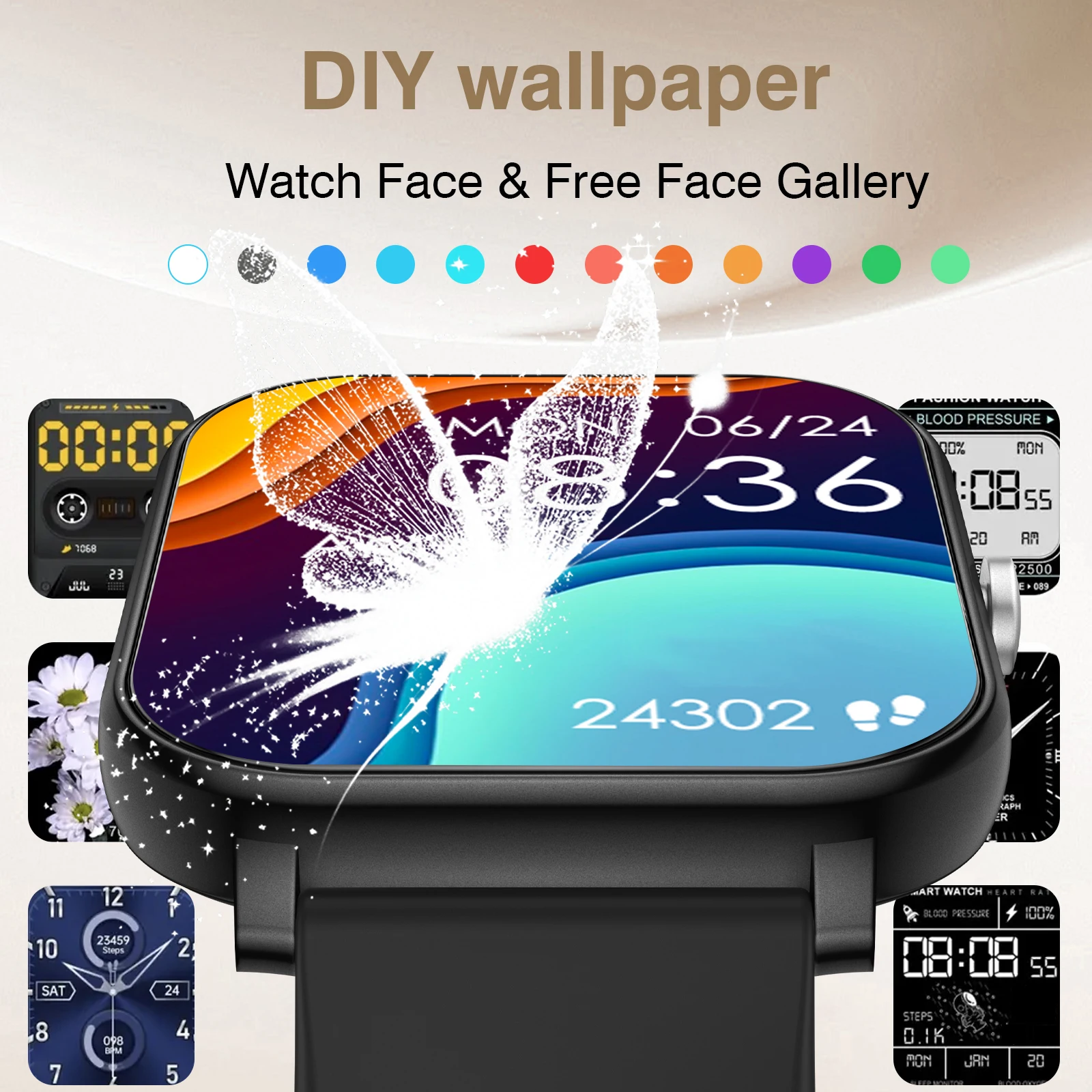 1.83 Inch HD Smartwatch with Sports Tracking