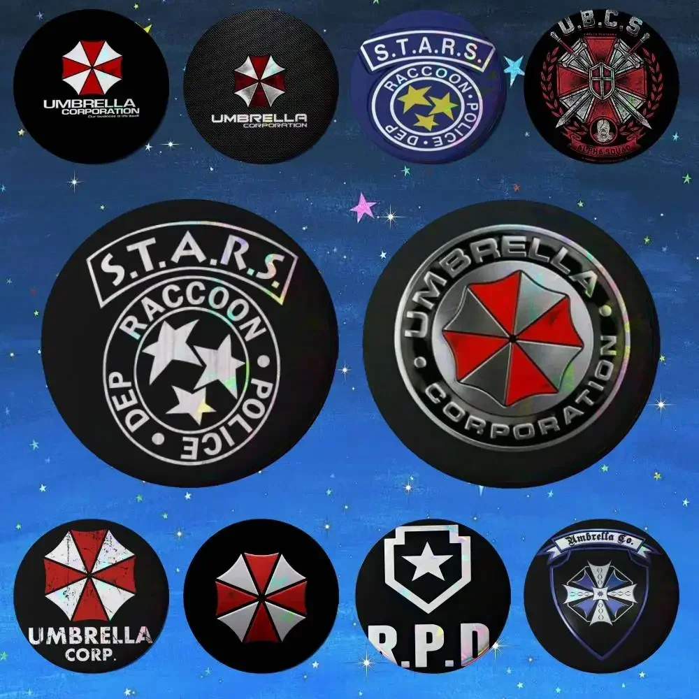Stars Raccoon City Brooch  Custom Special Tactics and Rescue Service Game Brooch Lapel Badge Punk Gothic Jewelry Gift