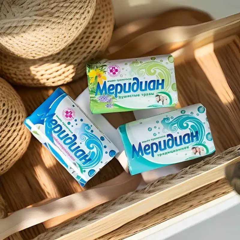 

Russian Soap 100g x 3 Bars, Tea Tree Oil & Berry Aloe Glycerin Vanilla Scent, Cleansing for Hands & Body