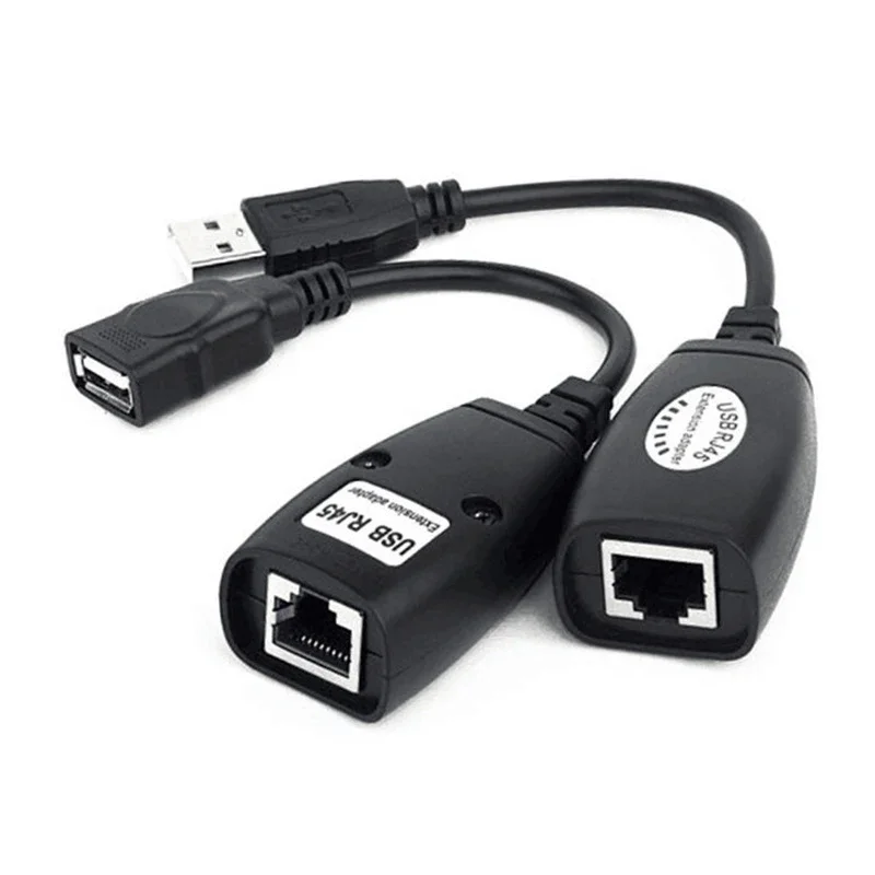 Rj45 Extender cable USB 2.0 Male To Female Cat6 Cat5 Cat5e 6 LAN Ethernet Network Extension Repeater Adapter Converter Cable