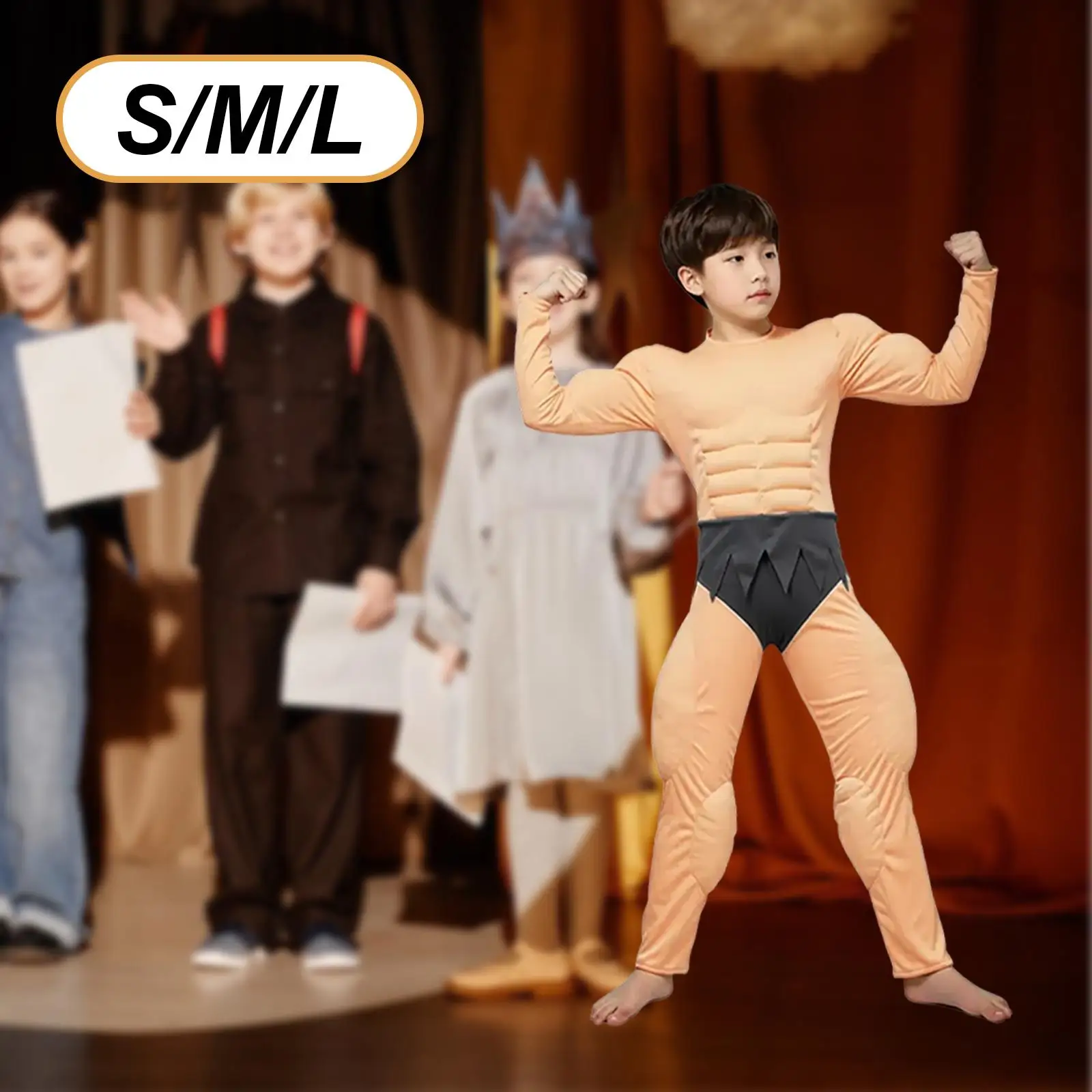 

Детский костюм с мягкой подкладкой на груди, комбинезон для косплея, полиэстер, наряд сингмена для вечеринок и выступлений