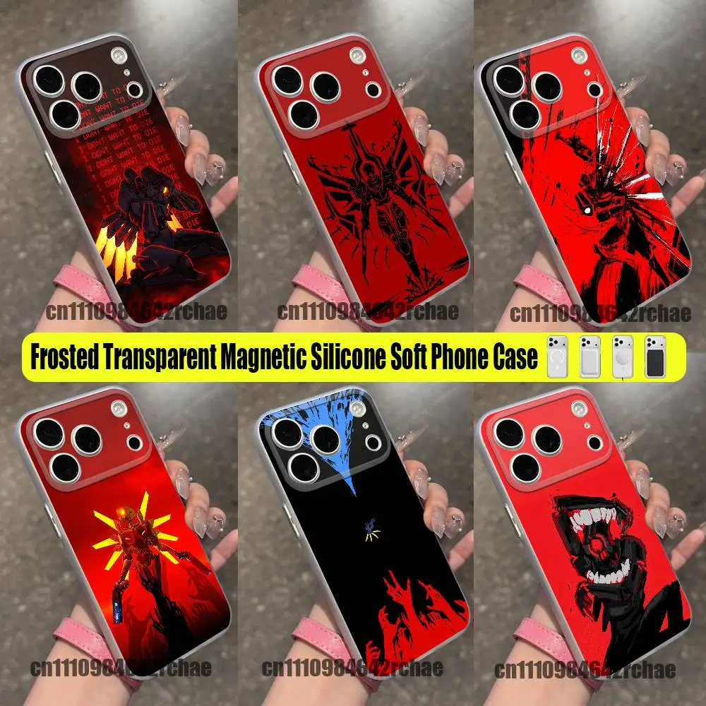 For U-ULTRAKILL Gabriel V1 Phone Case For iPhone 12,16,11,14,13,17,15,Pro,Max,Plus,E,Air,Mini For Magsafe Magnetic Clear