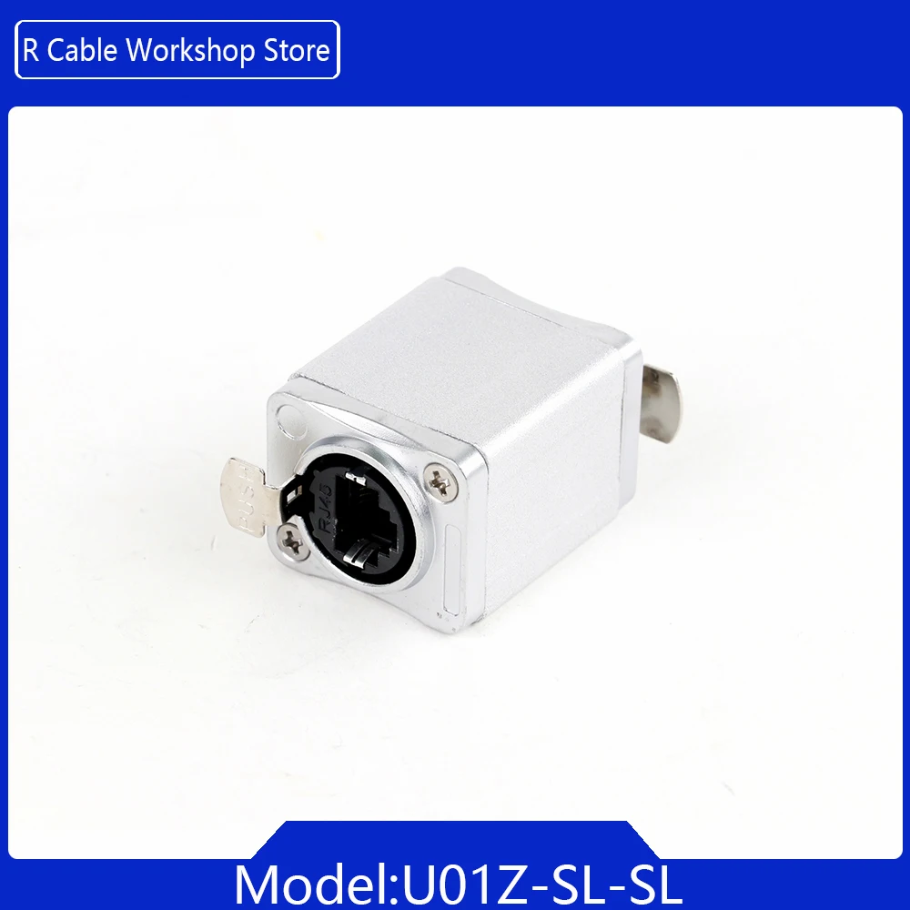 1 st RJ45 Shield Feedthrough Koppeling, STP RJ45 CAT6 Netwerk Vrouw-vrouw Rechte Koppeling Converter Ethernet Uitbreiding Adapter
