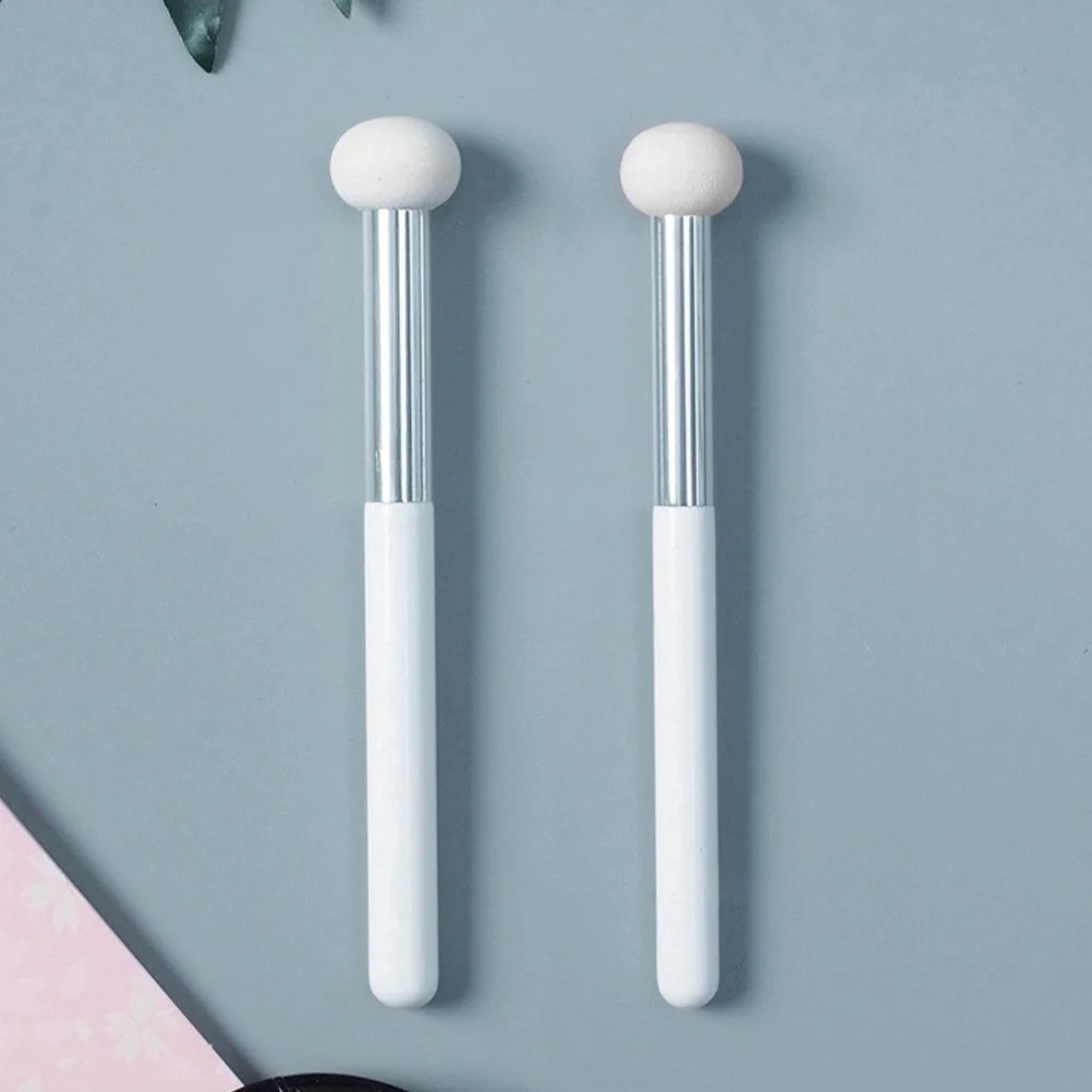 6 قطع من فرشاة خافي عيوب الفطر، أداة مكياج إسفنجية للوجه والعيون والأنف، أداة تجميل محمولة، فرشاة للوجه