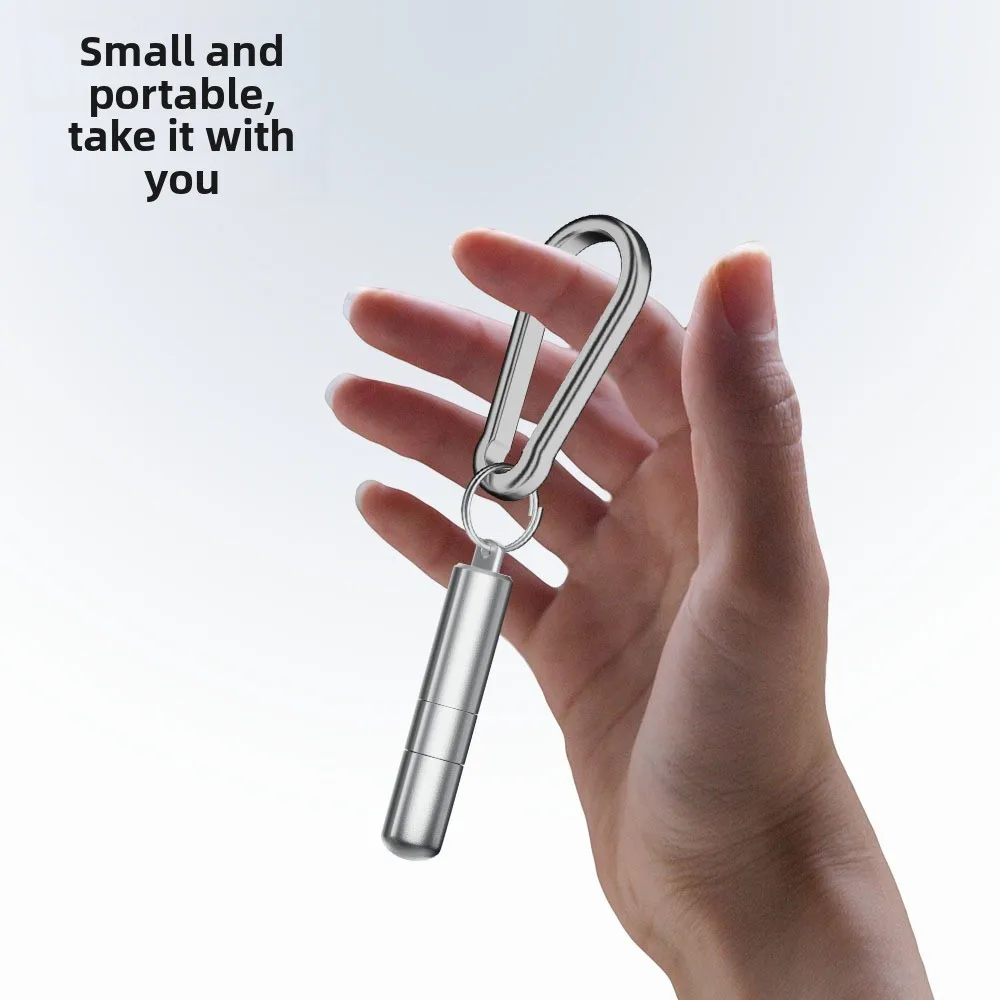 2 in 1 Keychain SIM Card Tray Ejector Pin Cleaning Brush Portable Ejecting Removal Needle Lightweight Compact