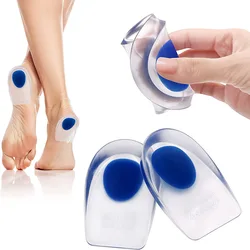 1 Pair Gel Insole Silicone Men Women Heel Cushion Insoles Soles Relieve Foot Pain Spur Support Shoe Pad High Heel Inserts