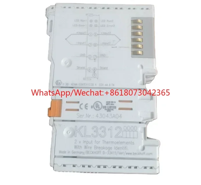 

Beckhoff 2-channel analog input Bus Terminal KL3312