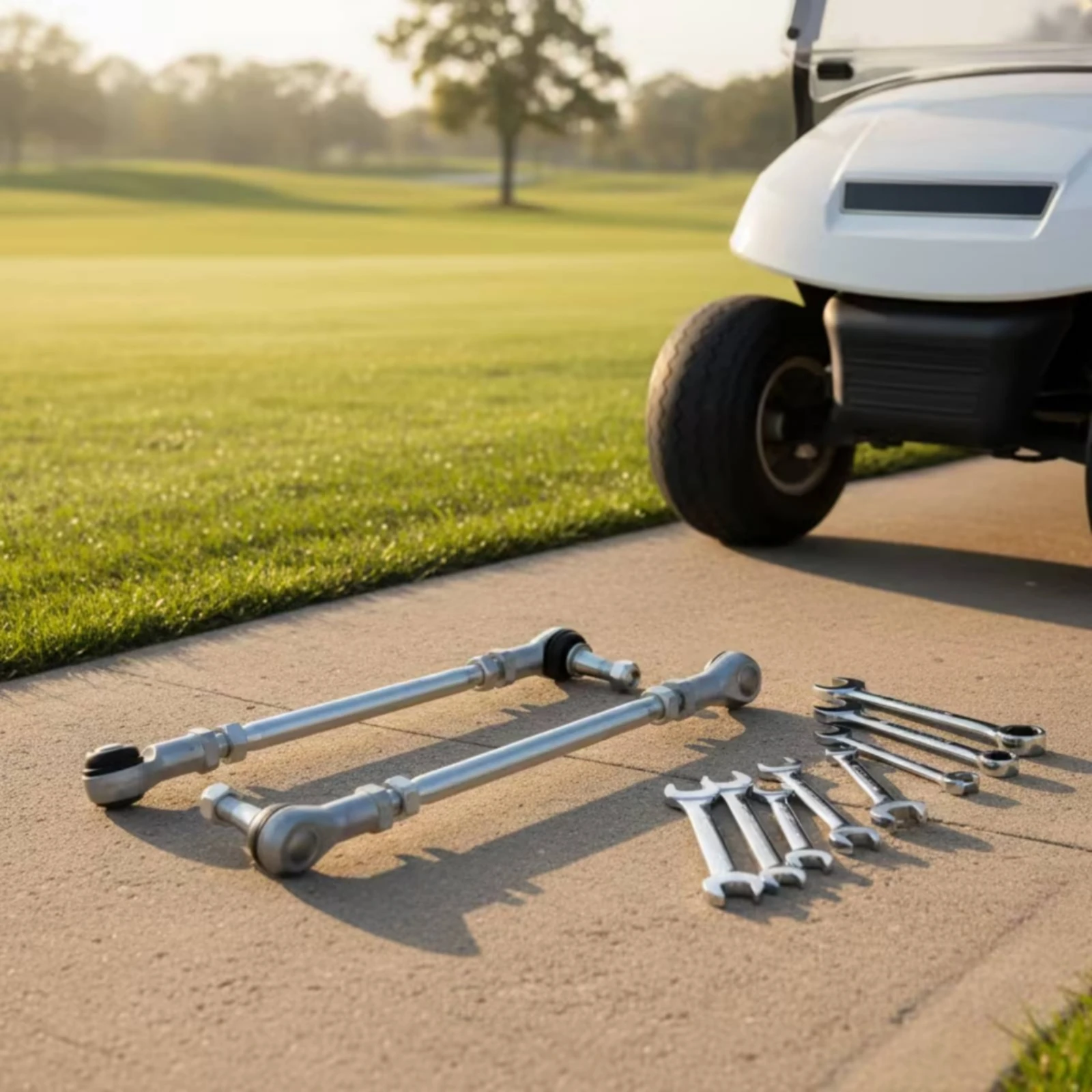 2 Pieces Steering Tie Rod Assembly Threaded Tie Rod with Ball Joints Fittings Metal Hardware Wear-Resistant