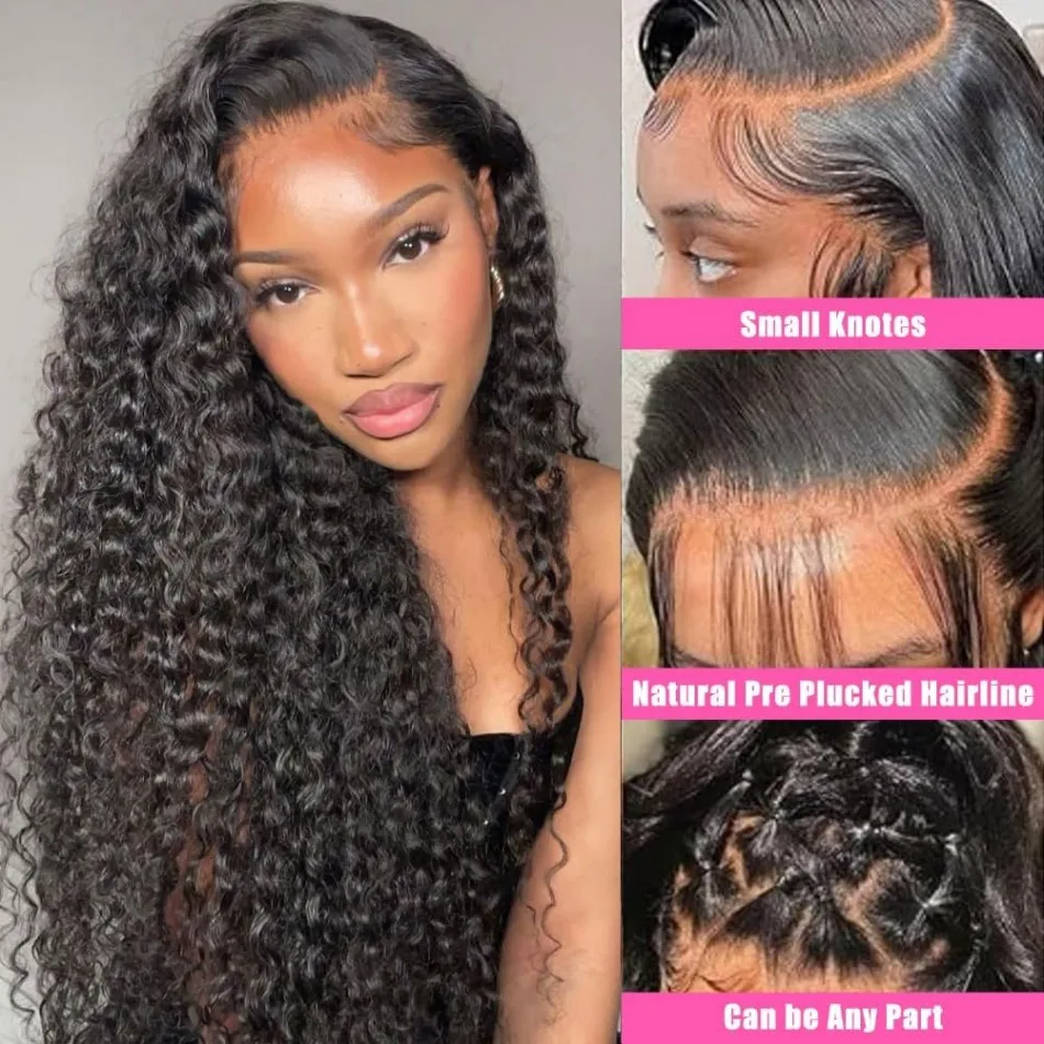 Onda profunda perucas de cabelo humano 13x6 hd peruca frontal do laço 100% qualidade do cabelo humano 250 densidade para as mulheres pré arrancadas perucas de cabelo brasileiro