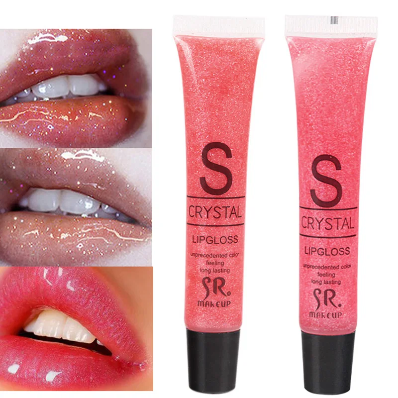 Hot 12ml Candy Color Waterproof Lip Gloss Makeup Lipgloss Long Lasting Glitter Liquid Lipstick for Cosmetics Women Girls TSLM2