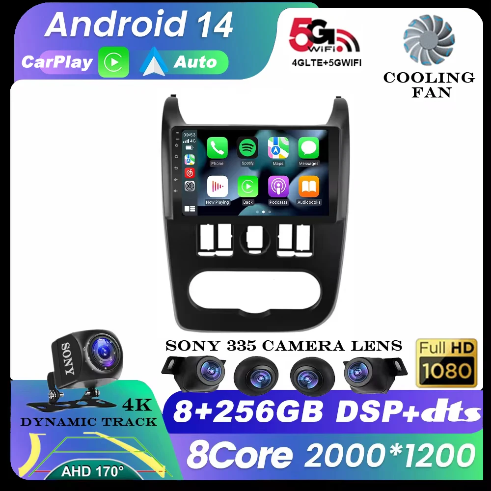 

Android 14 For Lada largus 2012-2020 Carplay Car Radio Multimedia Player GPS DVD Head Unit 4G WIFI Autoradio SWC BT