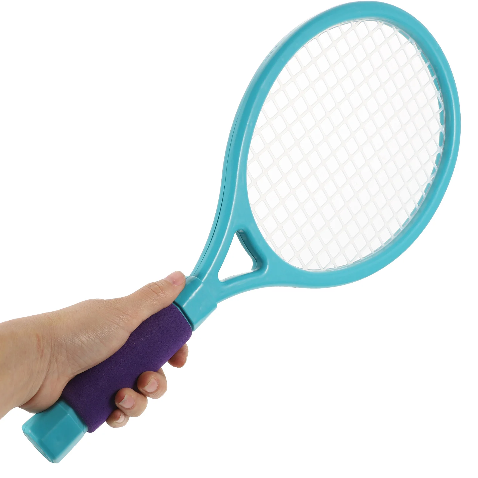 Juego de raquetas de tenis y bádminton para niños, 2 uds., mango suave antideslizante, red elástica, ligero, portátil, deportes de interior y exterior para niños