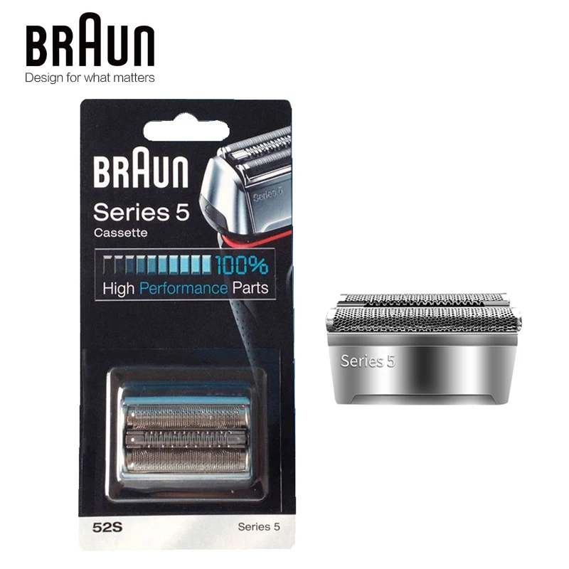 

Braun 52S/ 52B Razor Blades Foil & Cutter Replaceable Shaving Blade Head Cassette for Series 5 Electric Shaver 5090 5050 5030s