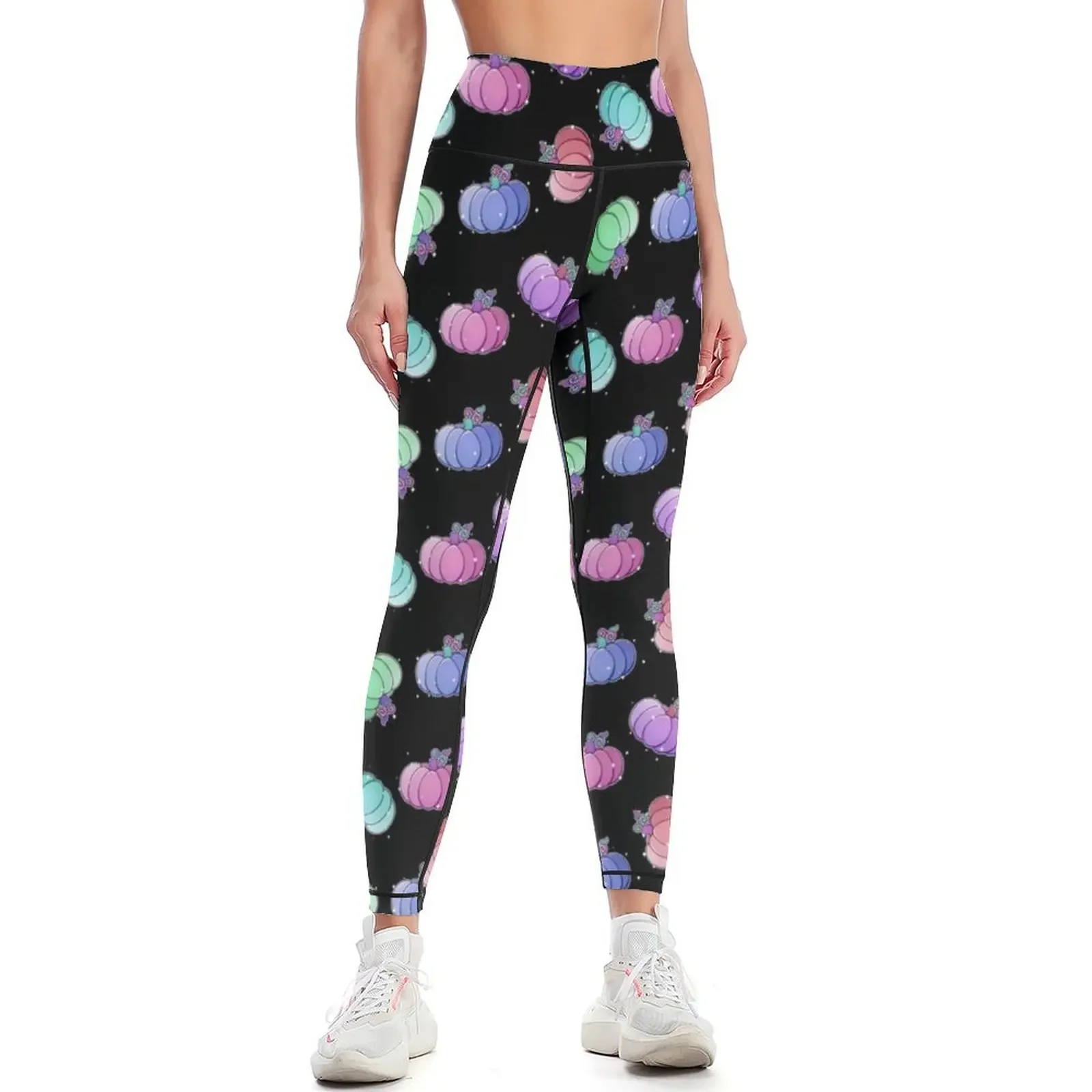 

Pastel Pumpkins Leggings sporty woman gym workout shorts sporty woman push up Women's sports pants Womens Leggings