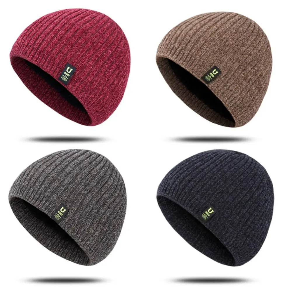男性用の柔らかい屋外の帽子,快適なニットの帽子,暖かい,ストレッチ,新しい冬
