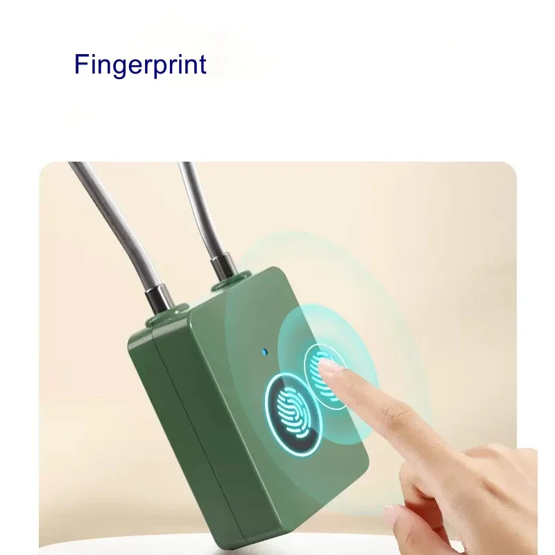 EGFirtor Fingerprint Padlock Combination Padlock Suitcase Luggage New Metal Code Lock Mini Fingerprint Keyed Anti-Theft Lock