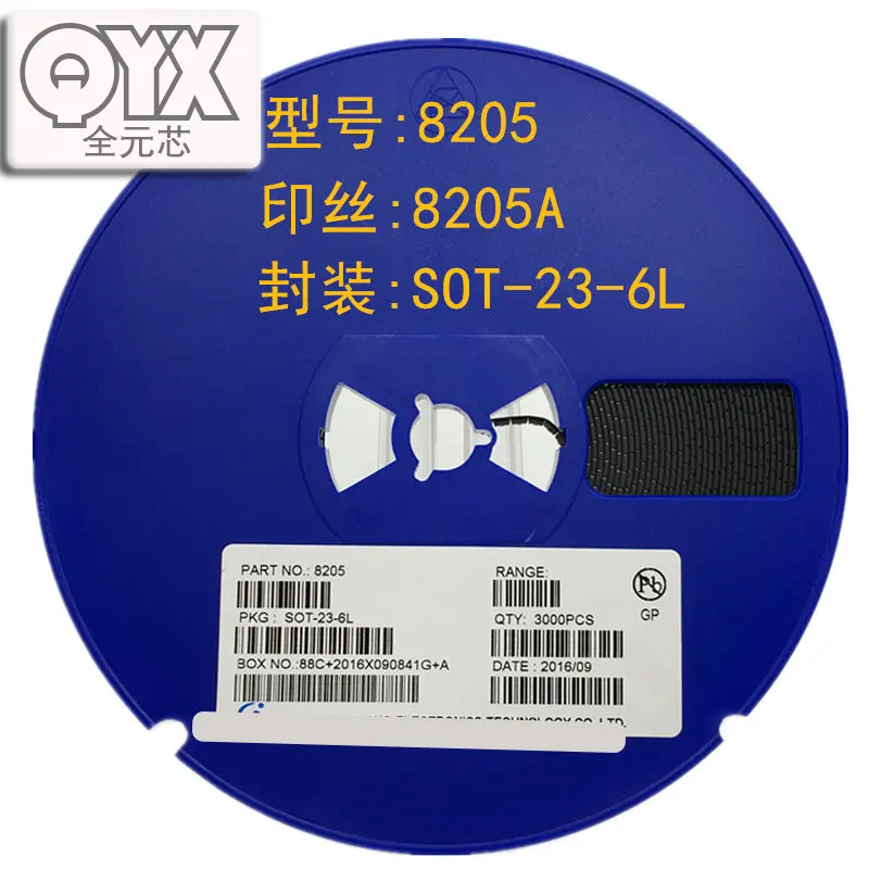 1000PCS/LOT 8205A  SC8205S FS8205 SOT23-6 N-channel MOS dual field effect transistor lithium battery protection chip