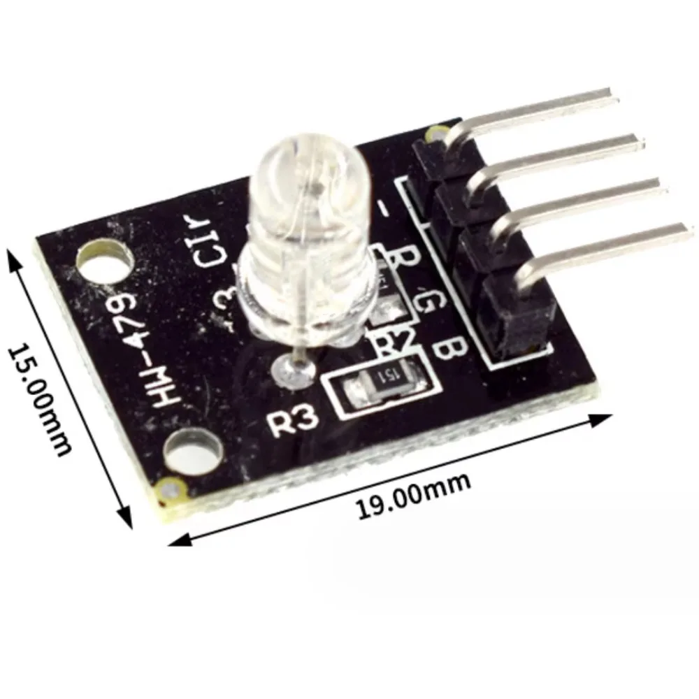 10 ピース/ロット KY-016 3 色 LED モジュールは、三色ライトの RGB モジュールプラグイン DIP に適しています