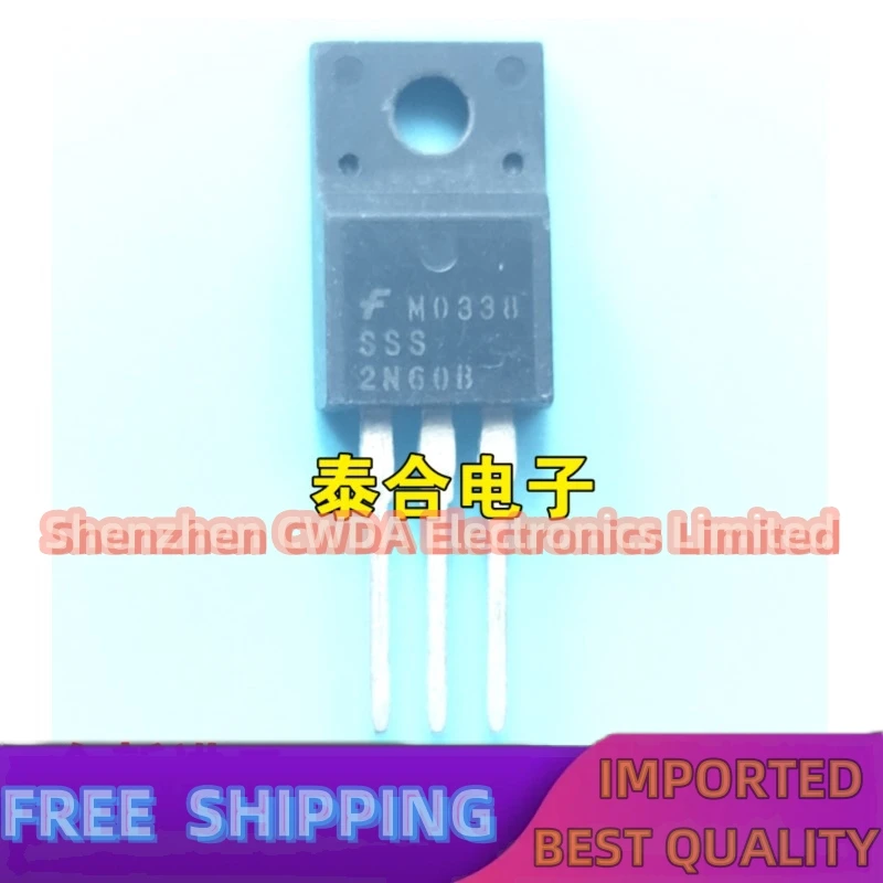 10PCS-20PCS   SSS2N60B   TO-220F MOS 2A/600V  In Stock Can Be Purchased