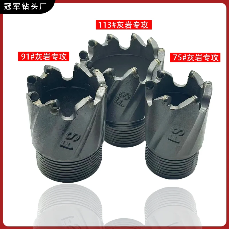 Hard Rock PDC Core Bit for Limestone Granite, Spiral Matrix Body with High Wear Resistance Diamond Composite Cutter
