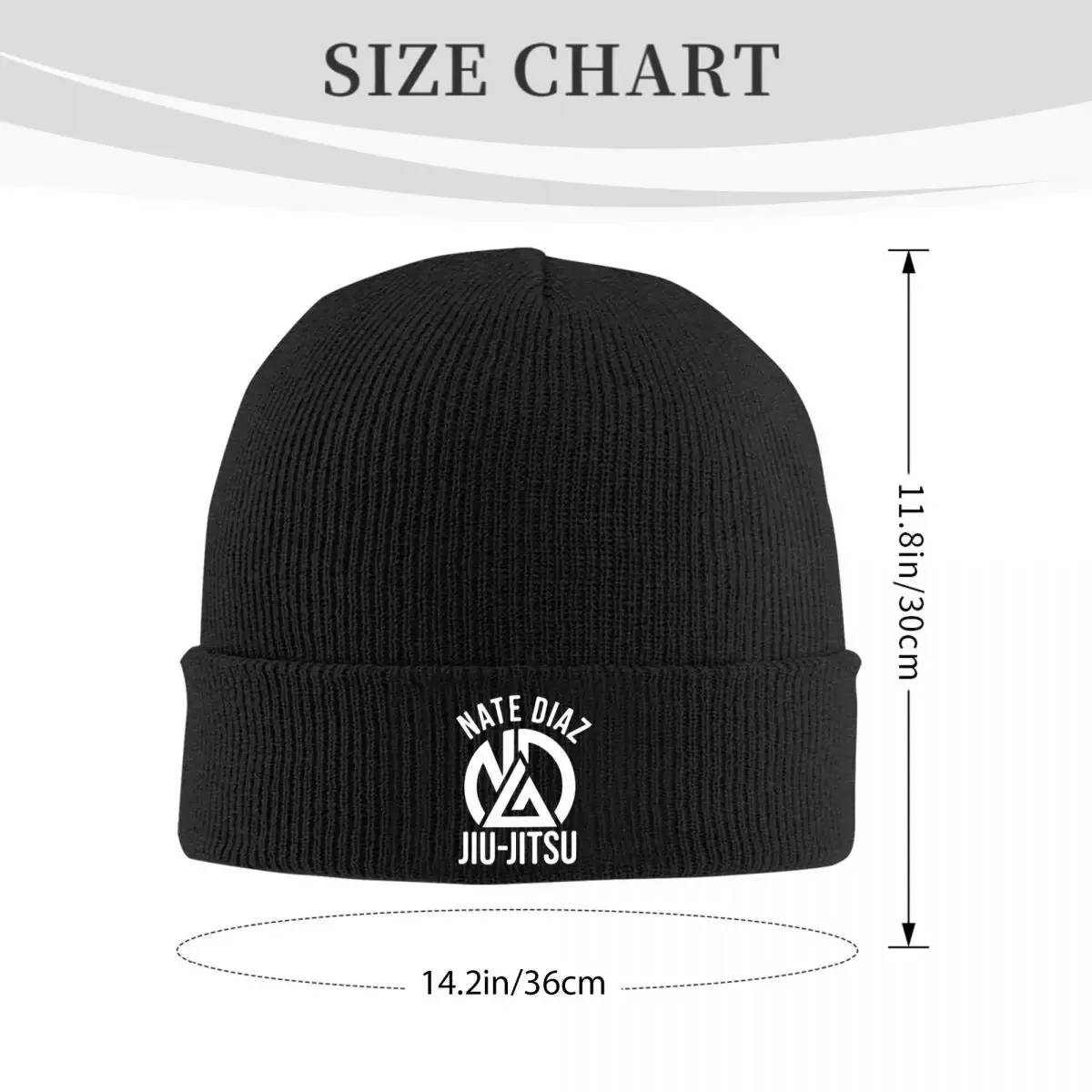 Nate Diaz Jiu Jitsu Knitted Bonnet Caps 100% Cotton Fashion Keep Warm Hats