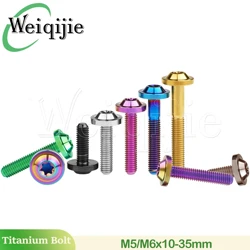 Weiqijie titanyum cıvata M5/M6/M8x10 12 15 20 25 30 35 40 50 60 70mm Torx başlı vida bisiklet ve motosiklet montaj bağlantı elemanları için