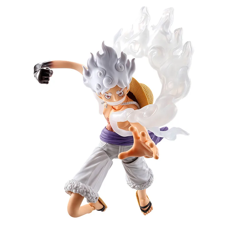 ฟิกเกอร์แบนไดแท้ S.H.Figuarts เมงฉี ดี. ลูฟี่ - เกียร์ที่ 5 ขนาด 155 มม. ของเล่นฟิกเกอร์อนิเมะสำหรับเด็กผู้ชาย ของขวัญคริสต์มาส ของสะสม