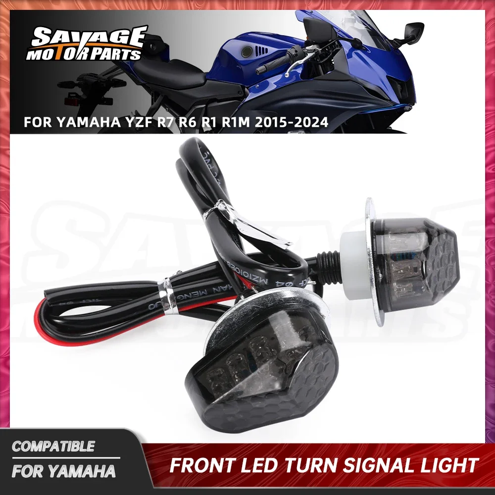 

For YAMAHA YZF R7 R6 R1 R1M LED Turn Signal Light Indicators Motorcycle Accessories Flashing Lamp Flasher YZF-R7 YZF-R6