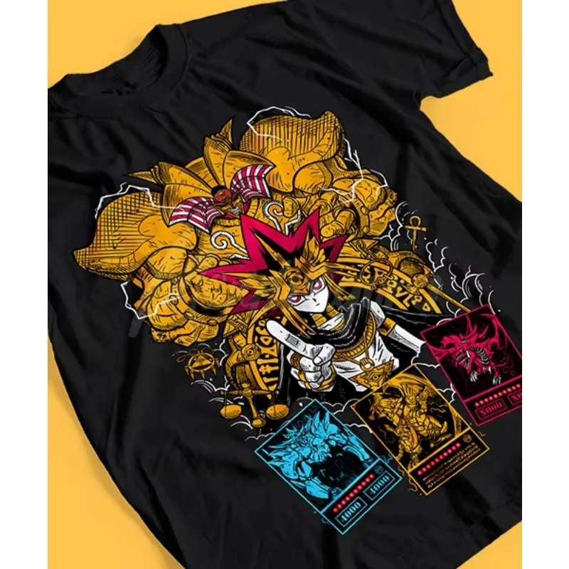 Camiseta de Verano en Oferta para Anime Yu-Gi-Oh! Yugi Muto Faraón Invita Exodia, Camiseta de Manga Corta para Hombre