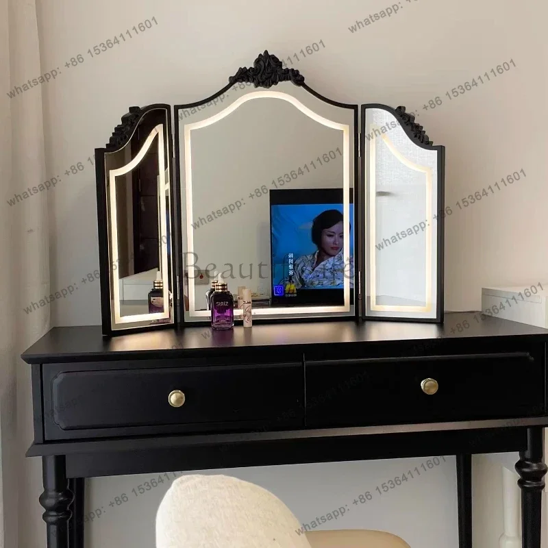 ld Dressing Table Makeup Mirror Modern Art Korean Style Bathroom Mirror Aesthetic  Spiegel Wand Living Room Decorations