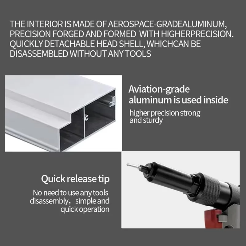 【specialized】ROCOL RL-4000M Pneumatic Rivet | Lightweight Air Tool Front Exhaust 3.2-4.8mm Blind Rivet for Automotive Manufa