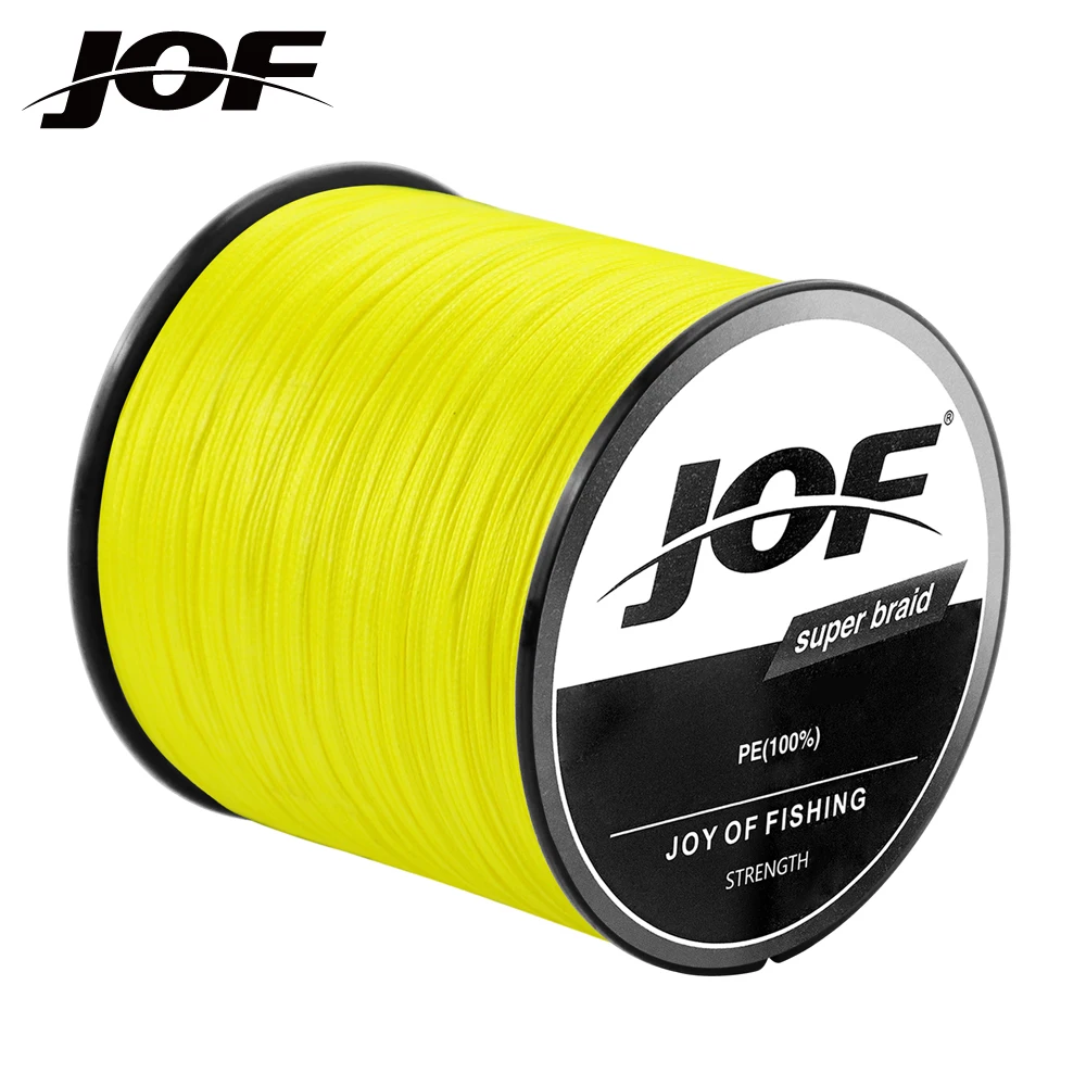 JOF 8 Wire Multifilament Pe Line 1000/500/300/100M 8 Strands Braided Fishing Line 20-100LB Carp Fishing Accessories Japan wire