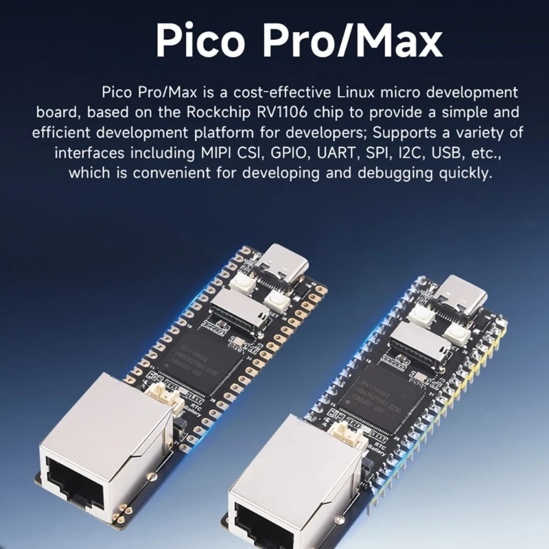 لوحة RV1106 Linux تدمج تطوير الذاكرة الصغيرة ARM 128/256 ميجابايت