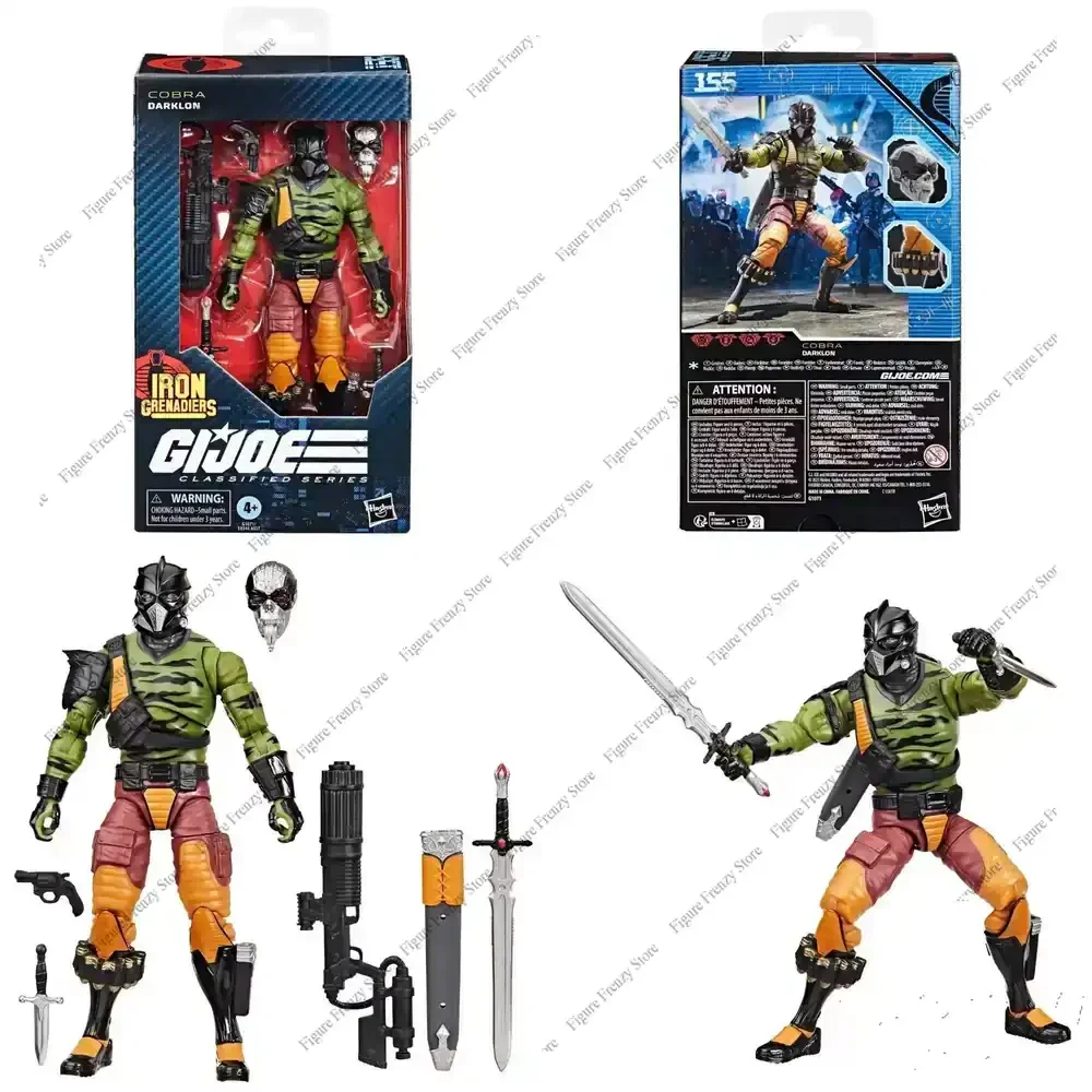 

Special Offer New Original Hasbro Special Forces Series G.I. Joe Series 155 Darklon Action Figure Toy for Boys Girls Kids