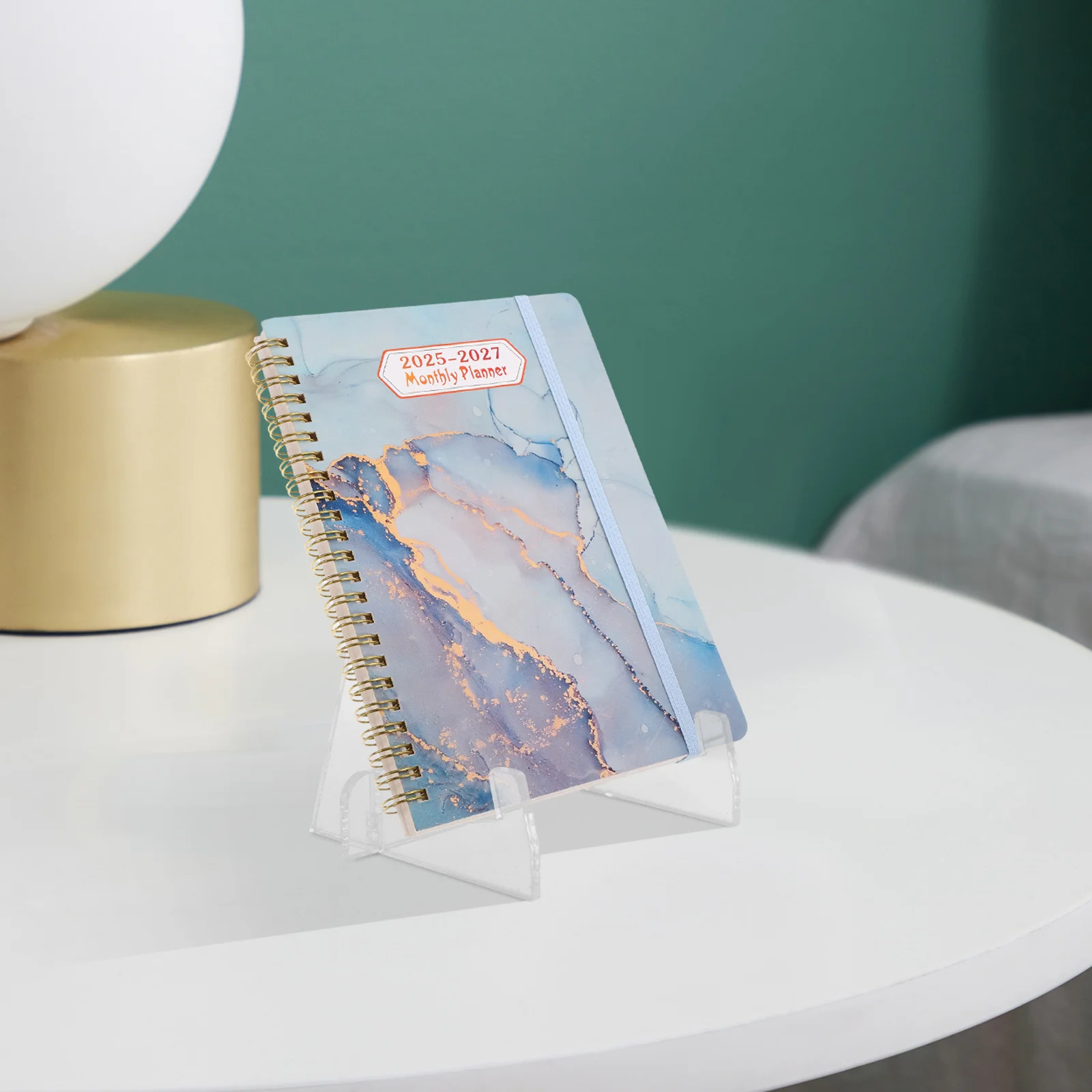 1pc Acrylic Book Stand Clear Waterproof Oil-Resistant Desktop Display Rack For Cookbooks Magazines Textbooks Reading