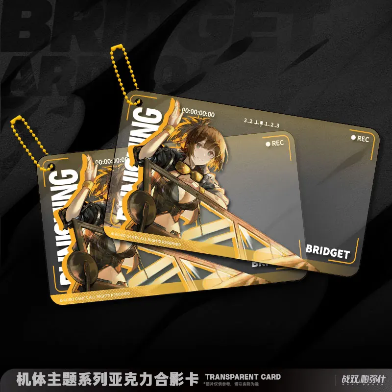 Game GRAY RAVEN PUNISHING Official Bridget Ardeo Acrylic Photo Card Keychain Display Anime Cosplay Props Cute Gift