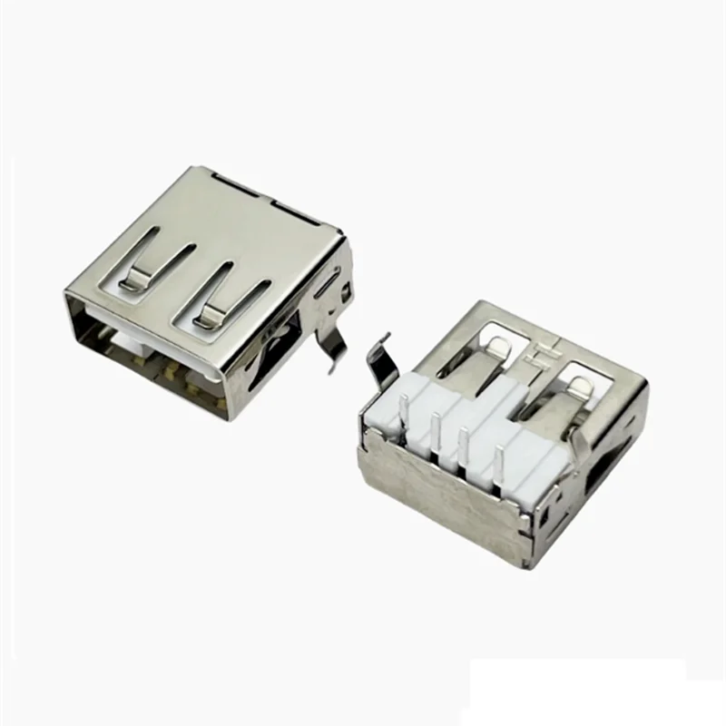 10pcs USB Type A Standard Port Female Solder Jacks Connector PCB Socket USB-A Type AF 90°