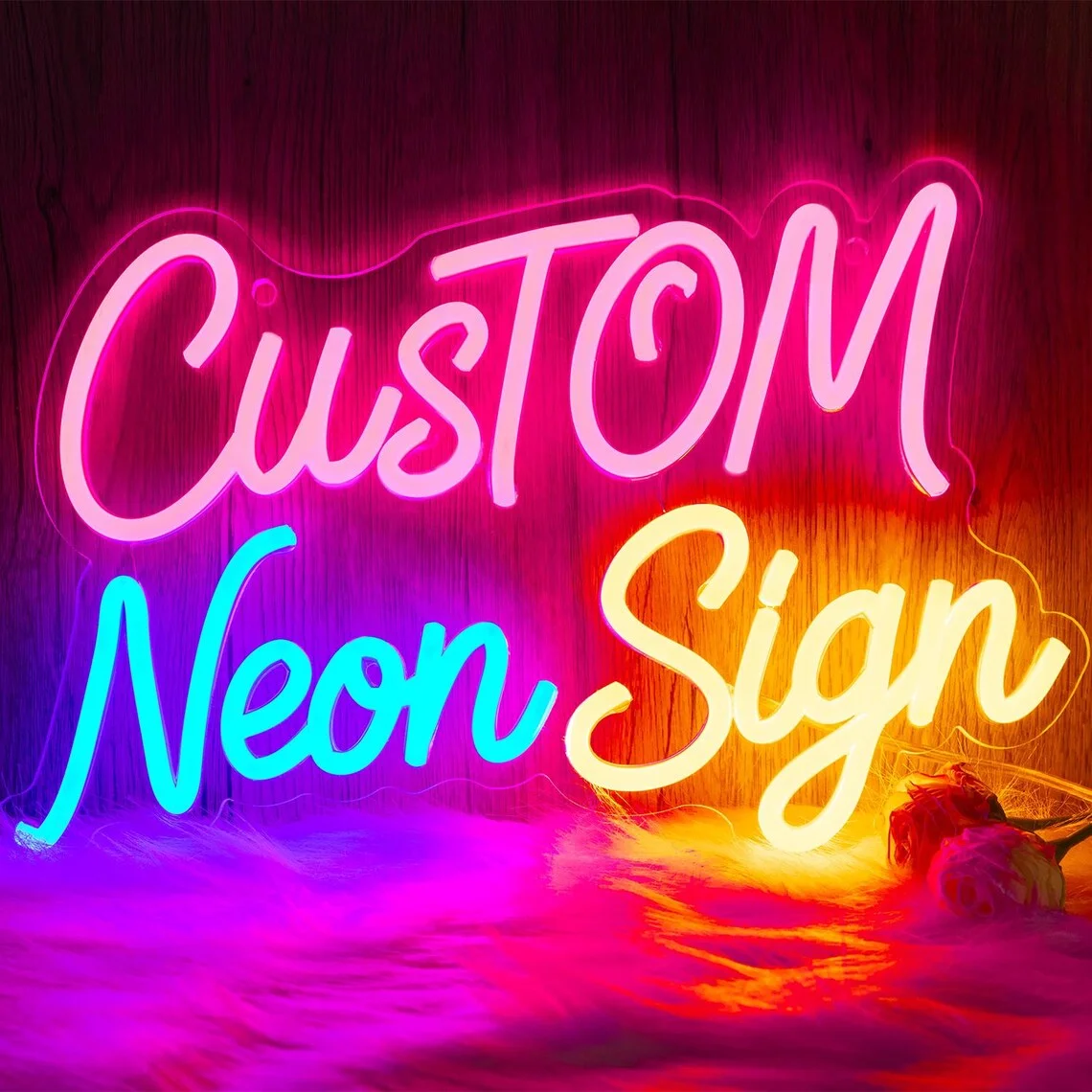 Custom Neon Sign Led Name Light Personalized Neon Signs for Bedroom Wall Decor Wedding Party Bar Room Decor