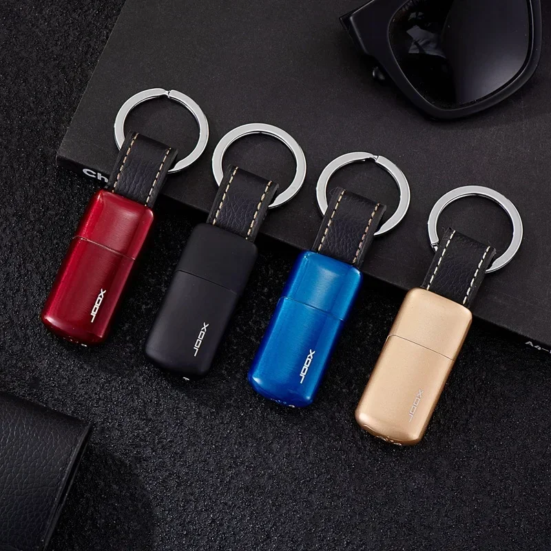 Zhongbao Grinding Wheel Inflatable Open Flame Lighter Portable Mini Keychain Cigarette Lighter Outdoor Windproof Lighter