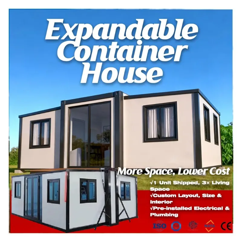 Customized Expandable Container House Wholesaler China Modular Expandable Container House Steel Frame For Housing