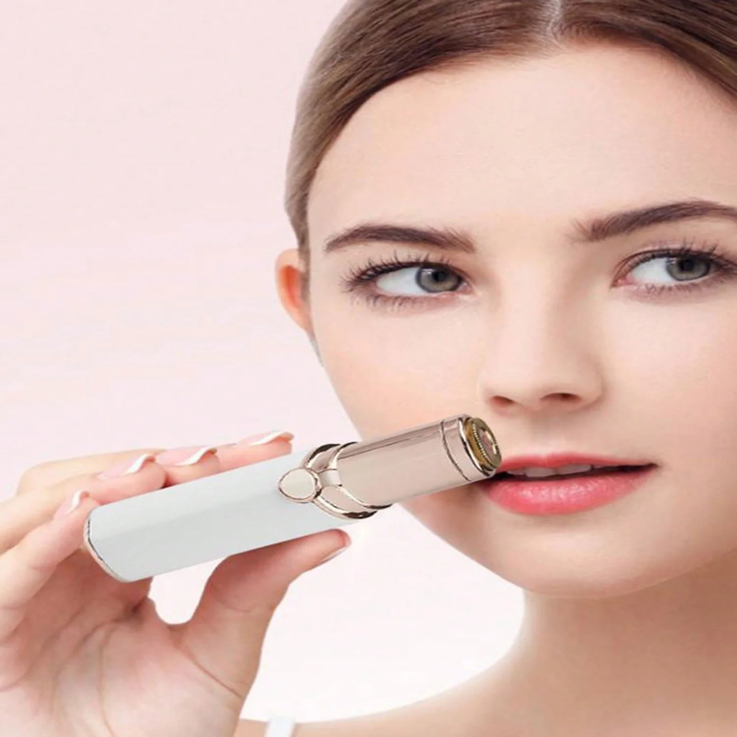 Portable Battery-Operated  Shaver Epilator & Eyebrow Trimmer For Women - Miniature Facial Hair Removal Device For Face And Body