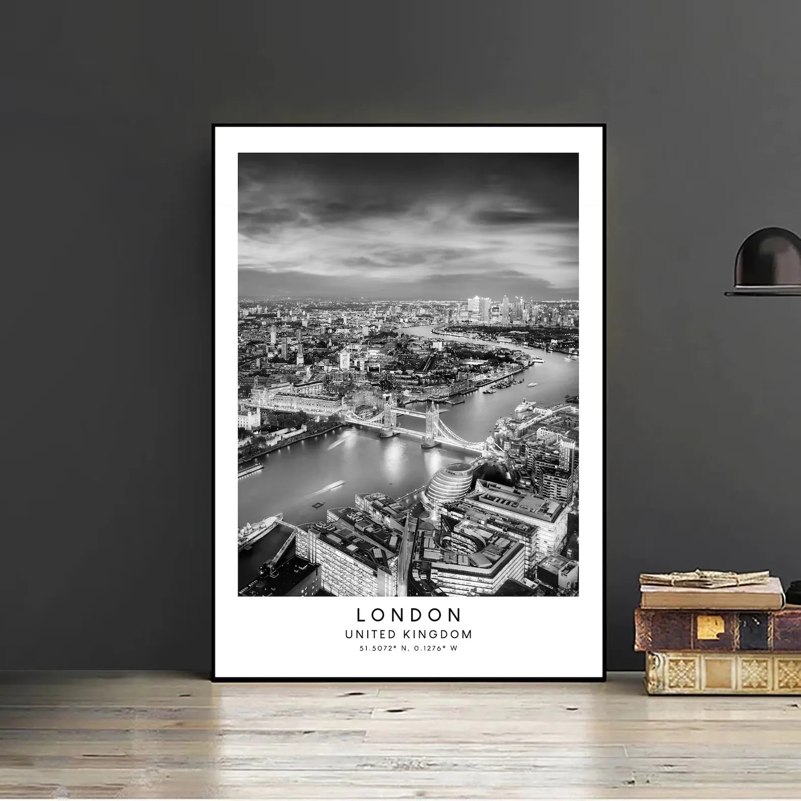 Black White World Famous City Landmark Canvas Wall Art Travel Poster With Coordinates Vintage Europe Landscape Print Home Decor